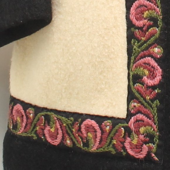 Vintage Firda 100% Wool Jacket Women's 44 Floral Granny Core  Embroidered - Picture 9 of 16